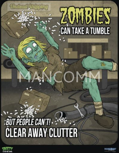 Picture of ZOMBIES - Housekeeping Safety Poster