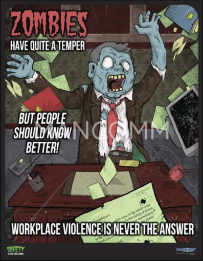 Picture of ZOMBIES - Workplace Violence Safety Poster