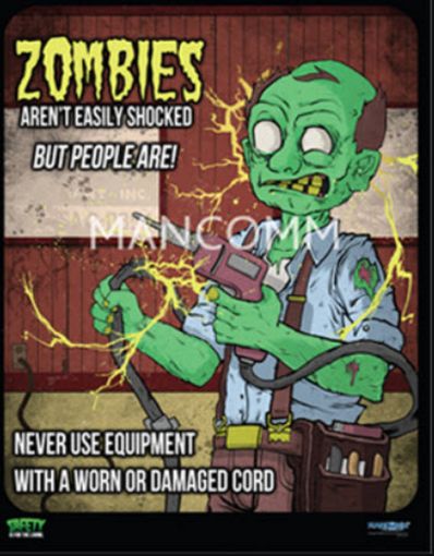 Picture of ZOMBIES - Check Cords Safety Poster